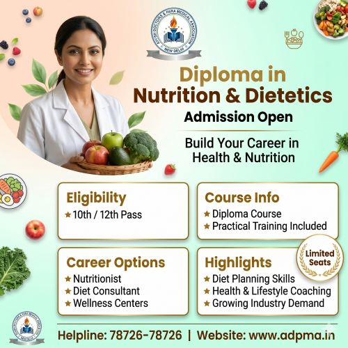Diploma in Nutrition and Dietetics (DND): Eligibility, Fees, Duration & Career Scope (2026 Guide)